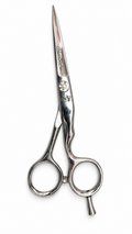 Hairotic Barber Scissors, 5.5-Inch Japanese Steel Hair Cutting Shears with Finger Rest and Storage Case