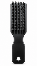 Hairotic Small Beard Brush, Black Beard Cleaning & Styling Brush with Textured Bristles, Compact Men’s Grooming Tool for Beard Care, Mustache Styling, Salon and Home Use
