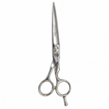 Hairotic Tonudo 7-Inch Barber Scissors, Japanese 410A Stainless Steel Hair Cutting Shears with Mirror Polish Finish and Convex Edge