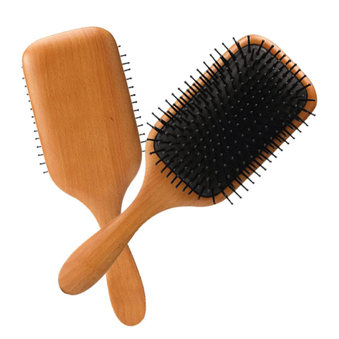 MIDDLE WOODEN PADLE BRUSH (SPAIN ) 00590